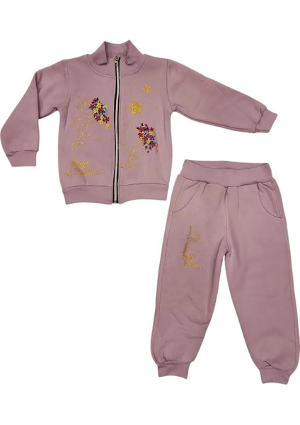 Kız Çocuk Unıcorn Kalın Hırkalı Takım