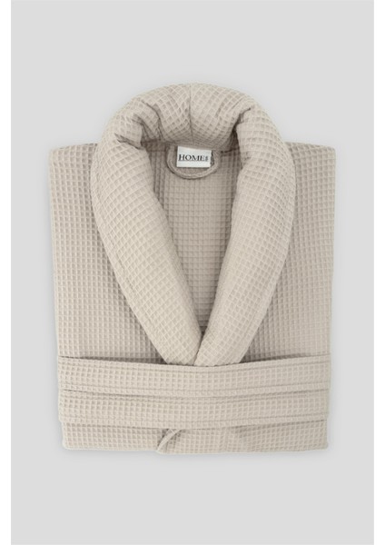 %100 Pamuk Unisex Waffle Pike Bornoz - Yüksek Su Emici & Yumuşak Şal Yaka Bornoz fırsatları