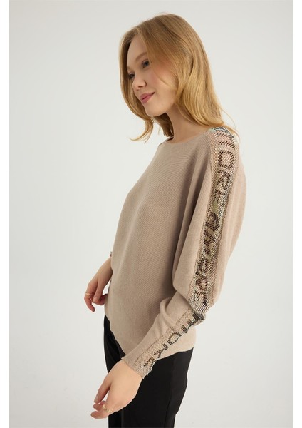 Amor Yazılı File Taşlı Triko fiyatları