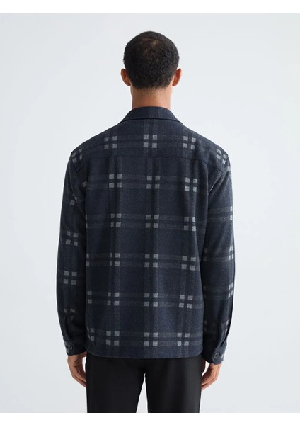 Lcw Vision Antrasit Regular Fit Uzun Kollu Ekose Erkek Gömlek Ceket fırsatları