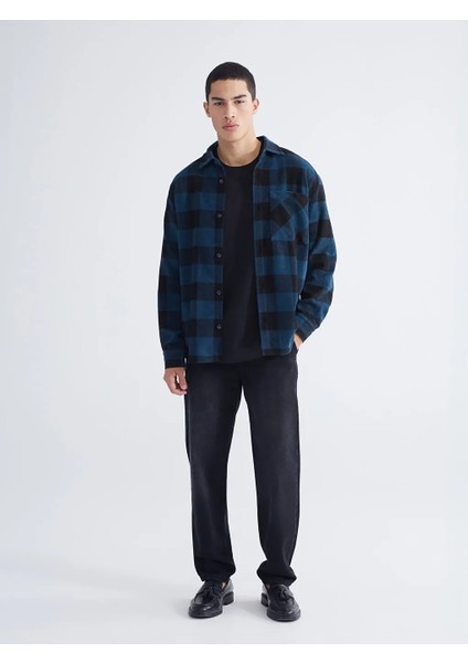 Xsıde Petrol Rahat Kalıp Uzun Kollu Ekose Erkek Oduncu Gömlek Ceket fiyatları