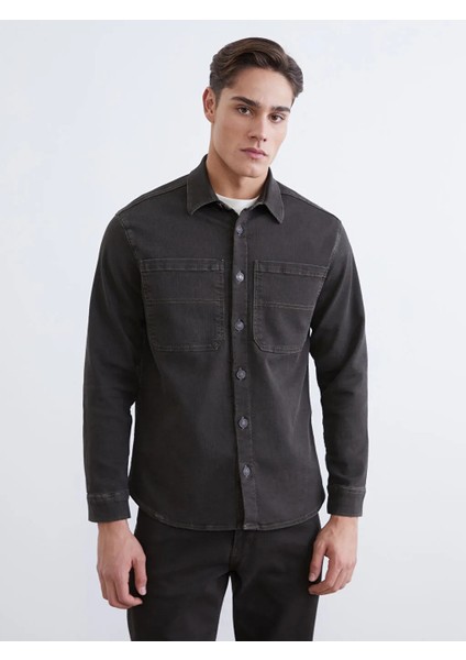 Lcw Jeans Haki Rahat Kalıp Erkek Jean Ceket fiyatları