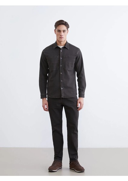 Lcw Jeans Haki Rahat Kalıp Erkek Jean Ceket modelleri