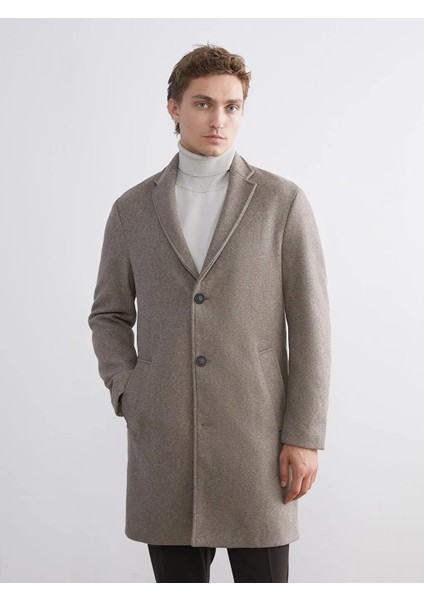 Southblue Kahverengi Standart Kalıp Erkek Kaşe Kaban