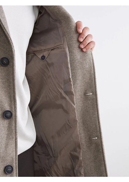 Southblue Kahverengi Standart Kalıp Erkek Kaşe Kaban fırsatları