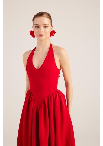 Yake Store Ophelia Elbise Kırmızı fiyatları