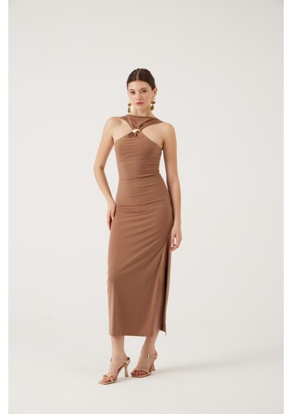 Yake Store Jana Elbise Kahve