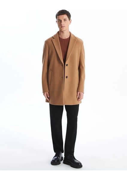 Lcw Vision Kahverengi Standart Kalıp Ceket Yaka Erkek Kaşe Kaban fiyatları