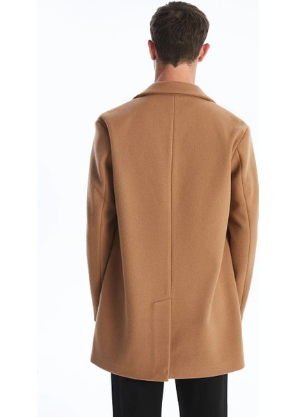 Lcw Vision Kahverengi Standart Kalıp Ceket Yaka Erkek Kaşe Kaban fırsatları
