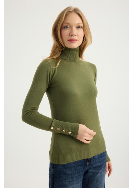 Balıkçı Yaka Perçinli Triko modelleri