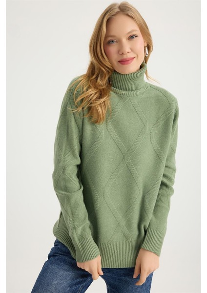 Balıkçı Yaka Simli Triko