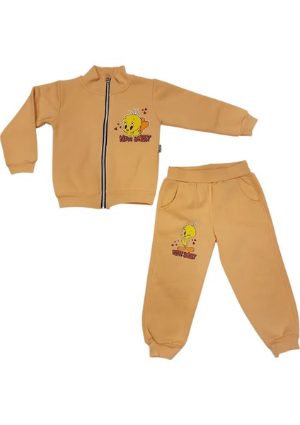 Kız Çocuk Tweety Kalın Hırkalı Takım