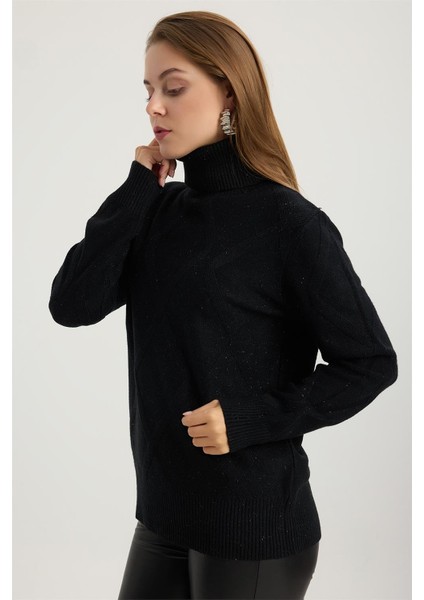 Balıkçı Yaka Simli Triko fiyatları