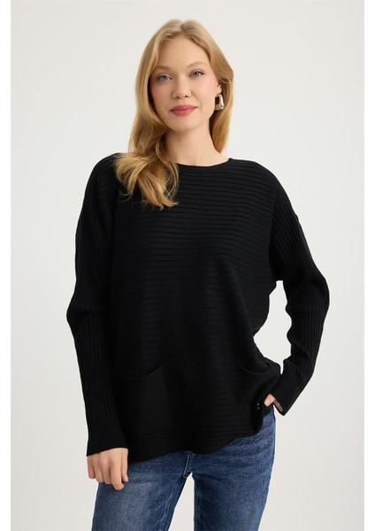 Fitilli Şerit Dokuma Triko