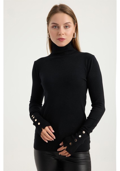 Balıkçı Yaka Perçinli Triko