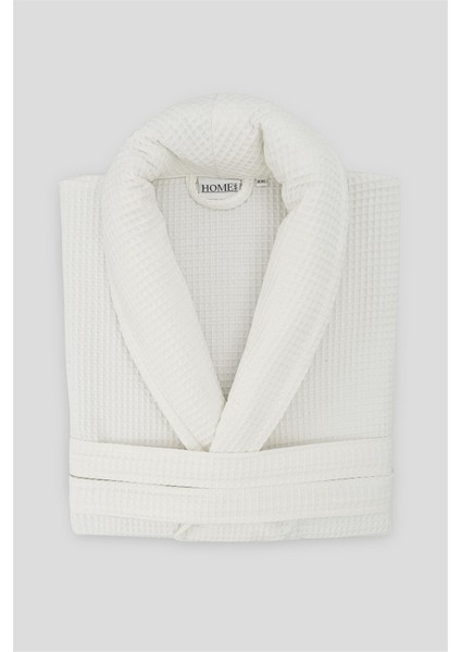 %100 Pamuk Unisex Waffle Pike Bornoz - Yüksek Su Emici & Yumuşak Şal Yaka Bornoz indirimleri