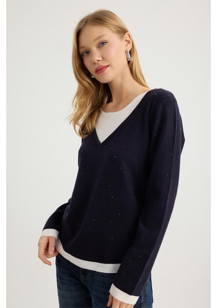 Renkli Damla Taşlı Triko fiyatları