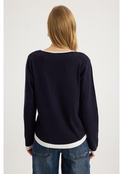 Renkli Damla Taşlı Triko indirimleri