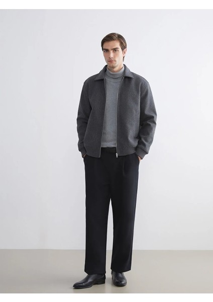 Lcw Vision Antrasit Standart Kalıp Gömlek Yaka Erkek Mont fiyatları