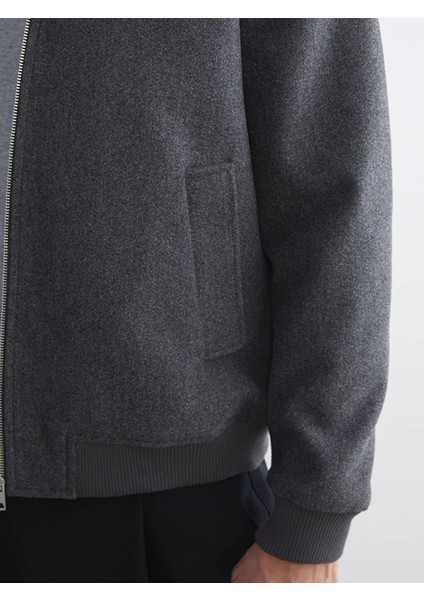 Lcw Vision Antrasit Standart Kalıp Gömlek Yaka Erkek Mont modelleri