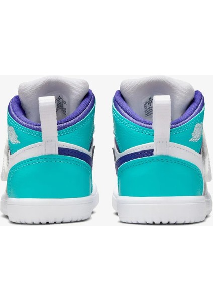 Sky Jordan 1 Td Leather Infant Sneaker Hakiki Deri Cırt Bantlı Çocuk Günlük Spor Ayakkabı Beyaz Yeşil fırsatları