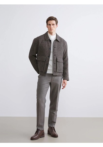 Lcw Vision Kahverengi Standart Kalıp Erkek Kaşe Kaban fiyatları