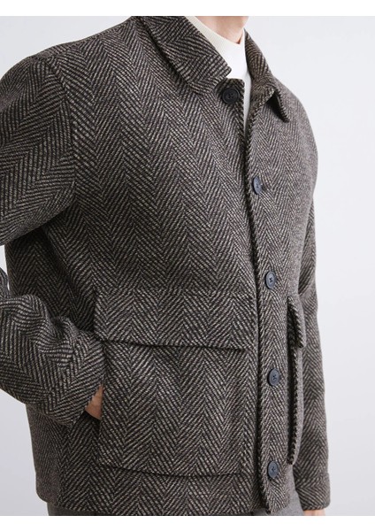 Lcw Vision Kahverengi Standart Kalıp Erkek Kaşe Kaban fırsatları