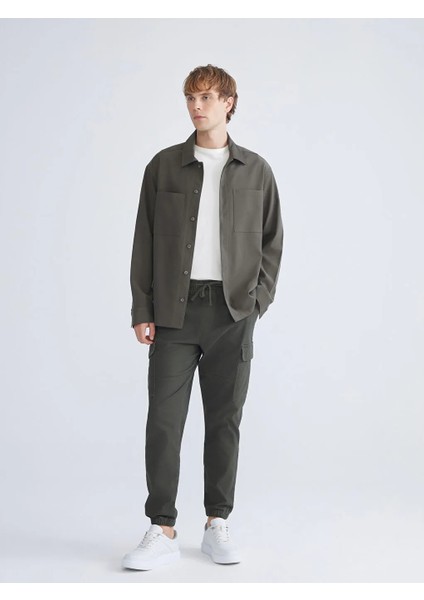 Xsıde Haki Rahat Kalıp Uzun Kollu Kadife Erkek Gömlek Ceket fırsatları