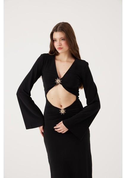 Yake Store Sunlit Elbise Siyah fiyatları