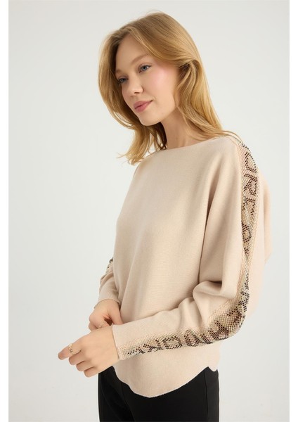 Amor Yazılı File Taşlı Triko fiyatları