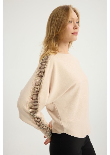 Amor Yazılı File Taşlı Triko modelleri