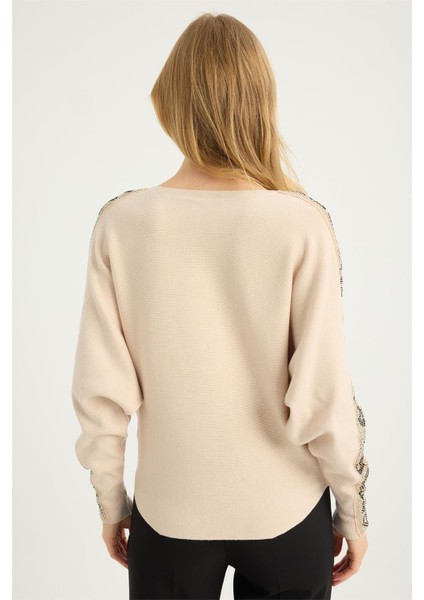 Amor Yazılı File Taşlı Triko indirimleri