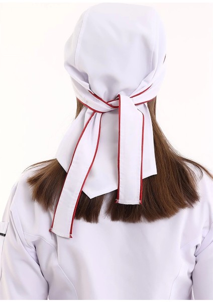 Kuyruklu Bone - Beyaz-Kırmızı fiyatları