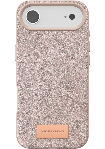 OMR02 Apple iPhone 17 Air Bright Simli Kapak - Pembe fırsatları