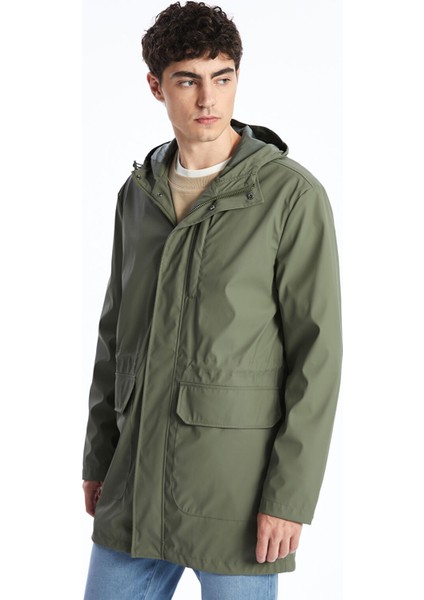Yeni Sezon Standart Kalıp Kapüşonlu Erkek Mont