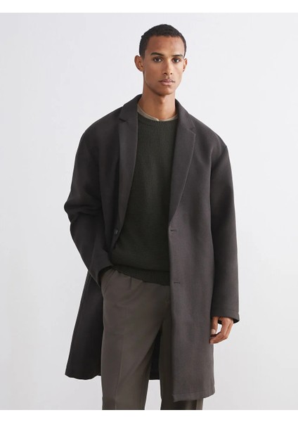 Lcw Vision Kahverengi Standart Kalıp Erkek Kaşe Kaban fiyatları