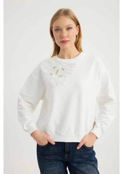 Payet Boncuklu Sweat