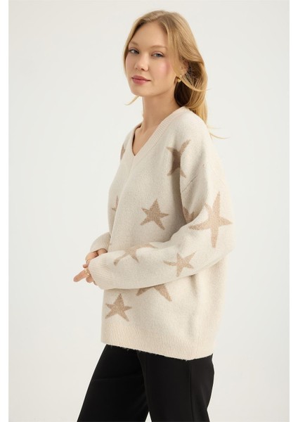 V Yaka Simli Triko fiyatları