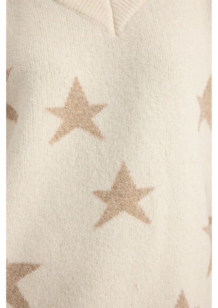 V Yaka Simli Triko fırsatları