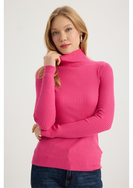 Balıkçı Yaka Fitilli Triko