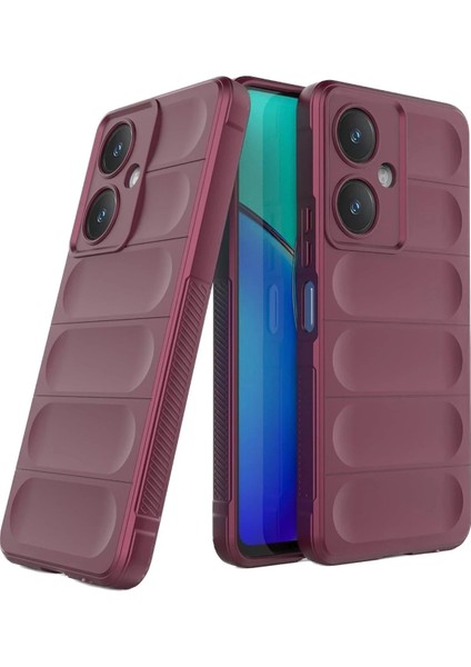 OMR02 Vivo Y27 Kılıf Optimum Silikon - Bordo