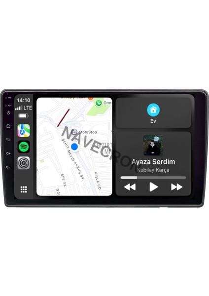 Toyota Aurıs 2006-12 9" Uyumlu Android Multimedia Gerçek 4/64 Kablosuz Carplay Geri Görüş Kameralı