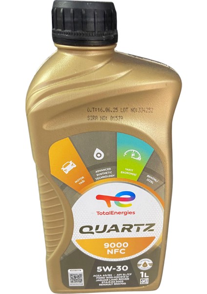 Quartz 9000 Nfc 5W30 1l (Orıgınal)