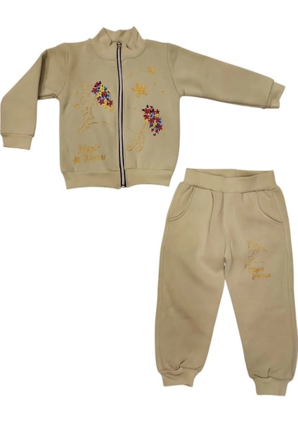 Kız Çocuk Unıcorn Kalın Hırkalı Takım