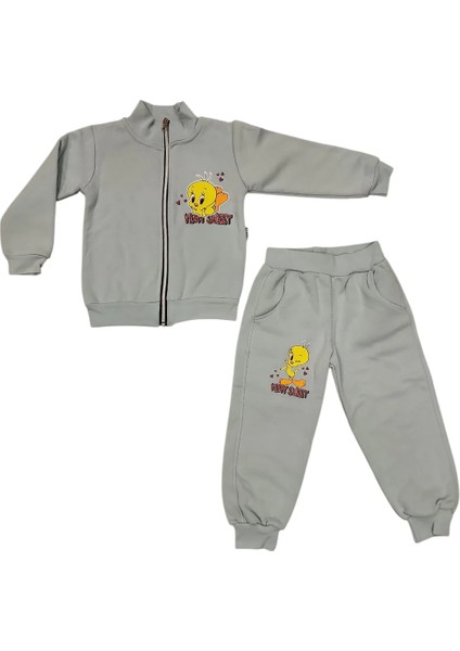 Kız Çocuk Tweety Kalın Hırkalı Takım