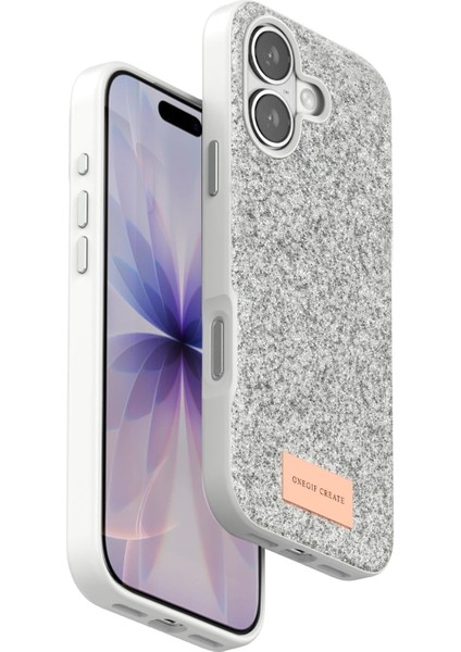 OMR02 Apple iPhone 17 Bright Simli Kapak - Beyaz