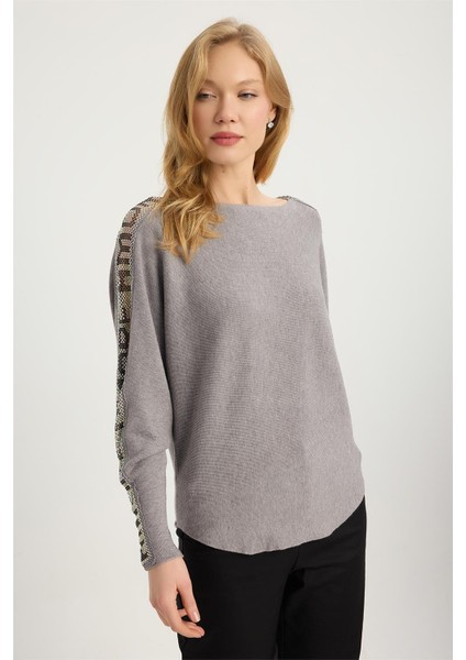 Amor Yazılı File Taşlı Triko modelleri