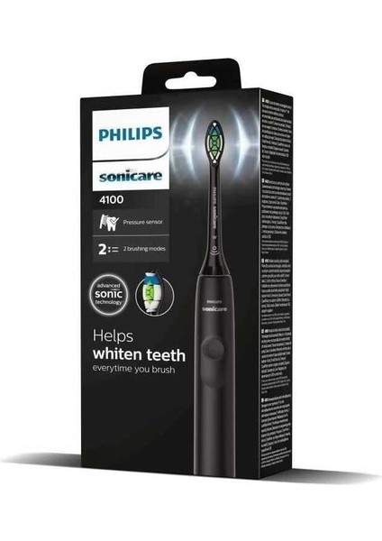 Sonicare 4100 Serisi Sonic Şarjlı Diş Fırçası Siyah -HX3681/54 fiyatları