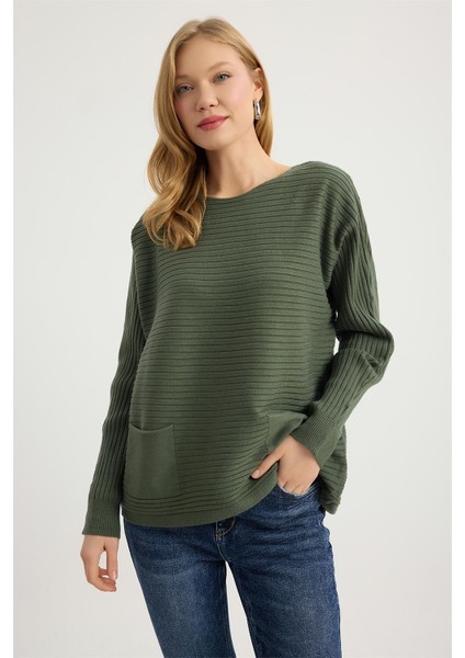 Fitilli Şerit Dokuma Triko