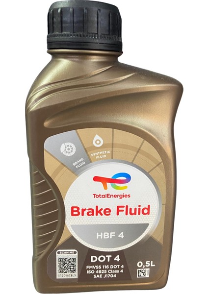 Brake Fluıd Hbf4 Dot4 500ML (Orıgınal) Hidrolik Fren Yağ